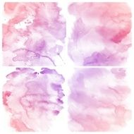 Set of Colorful water color painting background N193