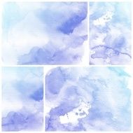 Set of Colorful water color painting background N196