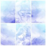 Set of Colorful water color painting background N201