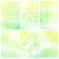 Set of Colorful water color painting background N202