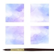 Set of Colorful water color painting background N208