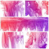 Set of Colorful water color painting background N209