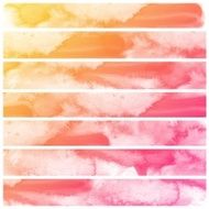 Set of Colorful water color painting background N219