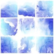 Set of colorful Abstract water color painting background N7