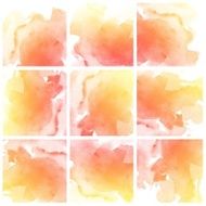 Set of colorful Abstract water color painting background N11
