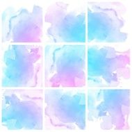 Set of colorful Abstract water color painting background N12