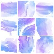 Set of colorful Abstract water color painting background N22
