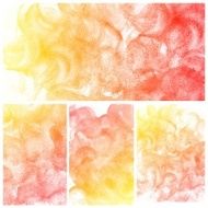 Set of colorful Abstract water color painting background N33