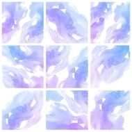 Set of colorful Abstract water color painting background N38