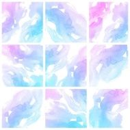 Set of colorful Abstract water color painting background N39