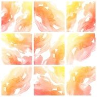Set of colorful Abstract water color painting background N40