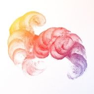 colorful Abstract water color painting background N18