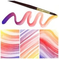 Set of colorful Abstract water color painting background N52