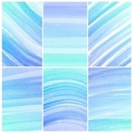 Set of colorful Abstract water color painting background N64