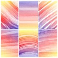 Set of colorful Abstract water color painting background N65