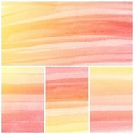 Set of colorful Abstract water color painting background N74