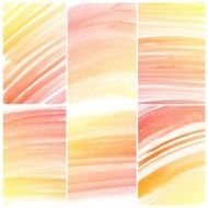 Set of colorful Abstract water color painting background N80