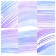Set of colorful Abstract water color painting background N81