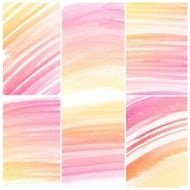 Set of colorful Abstract water color painting background N83