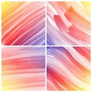 Set of colorful Abstract water color painting background N88