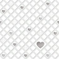 Lonely hearts seamless background