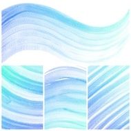 Set of colorful Abstract water color painting background N94