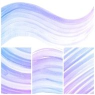 Set of colorful Abstract water color painting background N96
