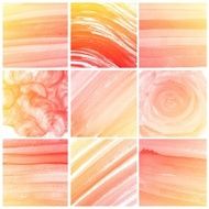 Set of colorful Abstract water color painting background N99