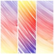 Set of colorful Abstract water color painting background N105