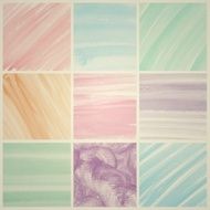 set of vintage colorful Abstract water color background and texture