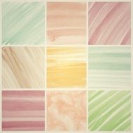 set of vintage colorful Abstract water color background and texture N2