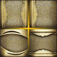 Vector golden background set N3