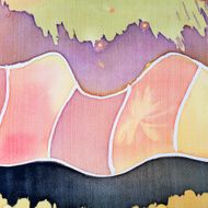 abstract pattern on silk batik N11