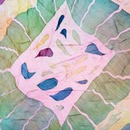 abstract pattern on silk batik N20