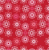 seamless pattern with pink ornamental circles