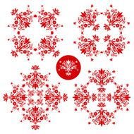 folk floral decoration