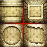 Vector golden background set N11