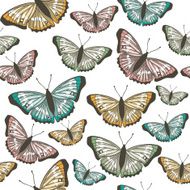 seamless pattern with butterflies N91