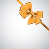 ribbon with bow vector illustration