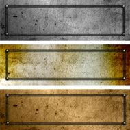 Grunge metal plates
