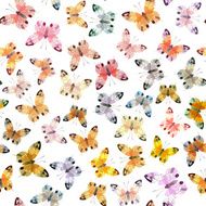 Seamless background of butterfly