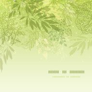 Fresh glowing spring plants square template background