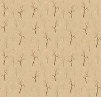 Seamless pattern with drawings of trees N2