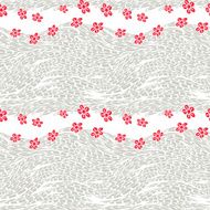 Seamless pattern with red flowers N6