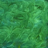 green watercolor abstract with canvas texture