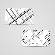 Vector business-card set for your design N163