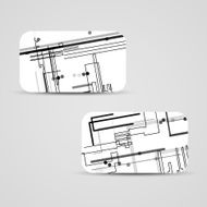 Vector business-card set for your design N164