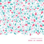 Vector Abstract Colorful Drops Horizontal Frame Seamless Pattern Background N2