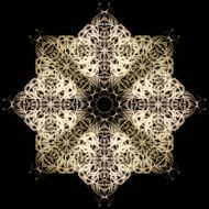 Mandala Decorative hand drawn lace pattern N10