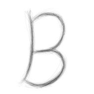 sketch alphabet B